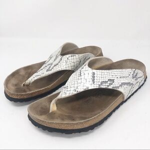 BIRKENSTOCK | Snake Print Birki’s White Gray L9